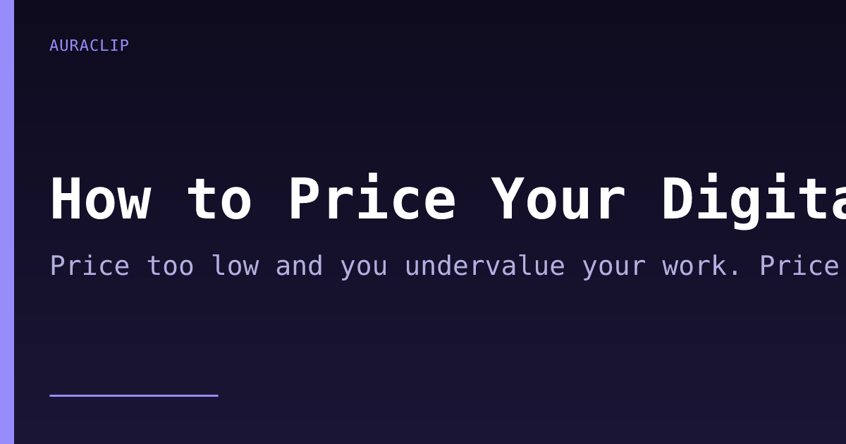 How to Price Your Digital Content (Formulas + Examples)